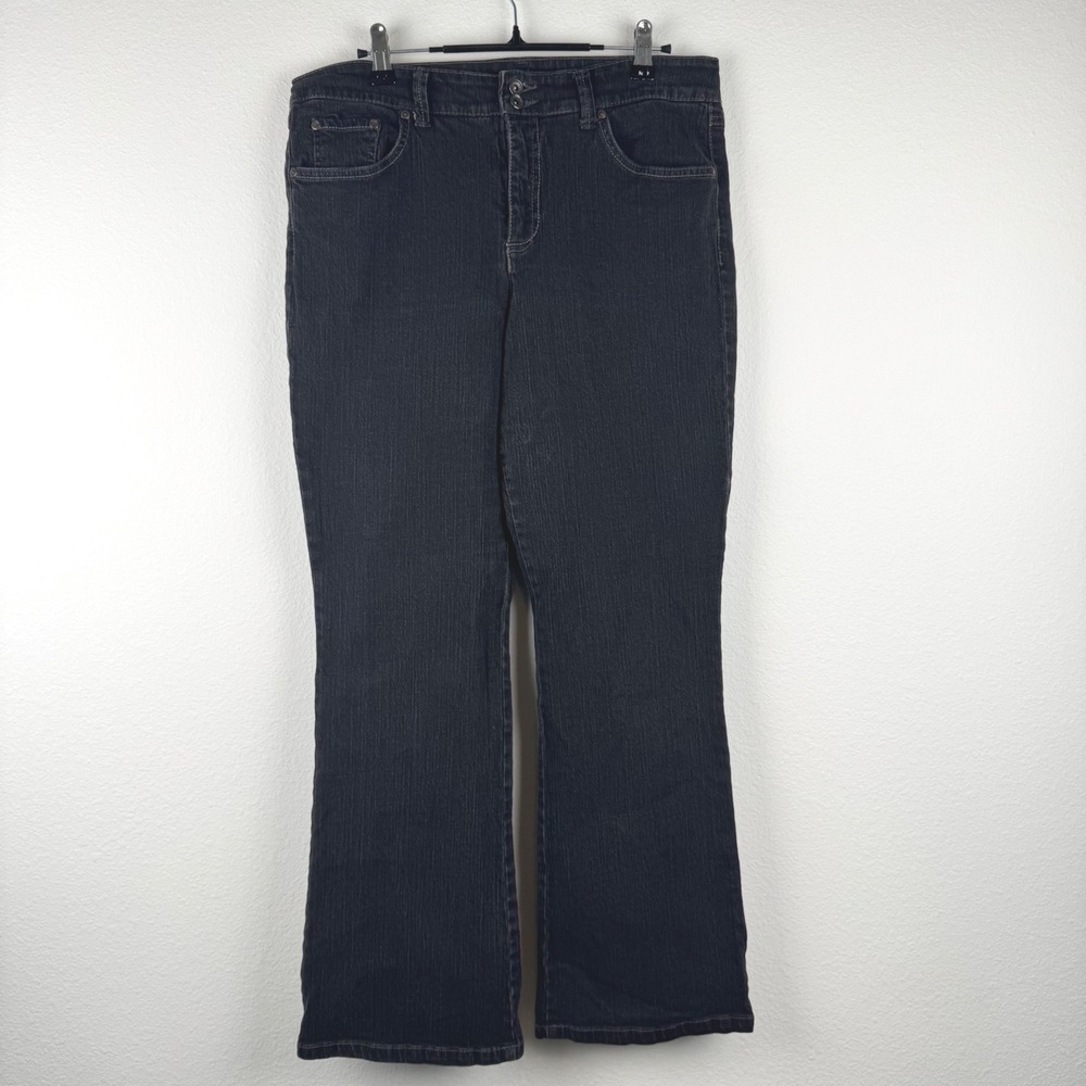 Code Bleu Jeans Women 12 Black Excellent Bootcut Casual Denim
